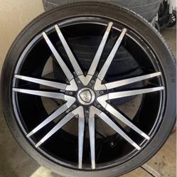 22” Rims 5 Lug Universal 