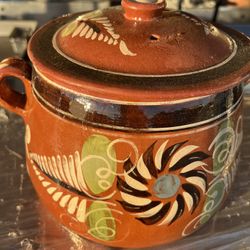 Olla Tradicional De Barro Para Los Frijoles!
