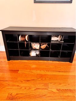 Shoe Cubby Bench Entrance Hallway Storage
