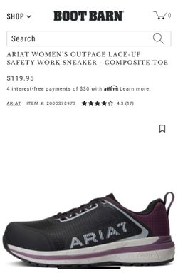 ARIAT WOMEN'S SAFETY WORK SNEAKER