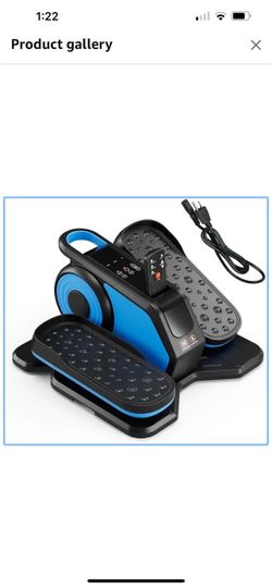 Under Desk Elliptical Machine, Electric Exerciser Pro with 16 Adjustable Speed, Quiet and Fully Assembled with Remote Control & Non-Slip Foot Straps G