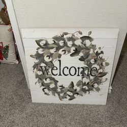 Farmhouse Welcome Sign