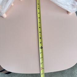 Pink dining room table chairs