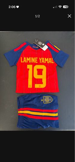 Spain Lamine Yamal Jersey and shorts set