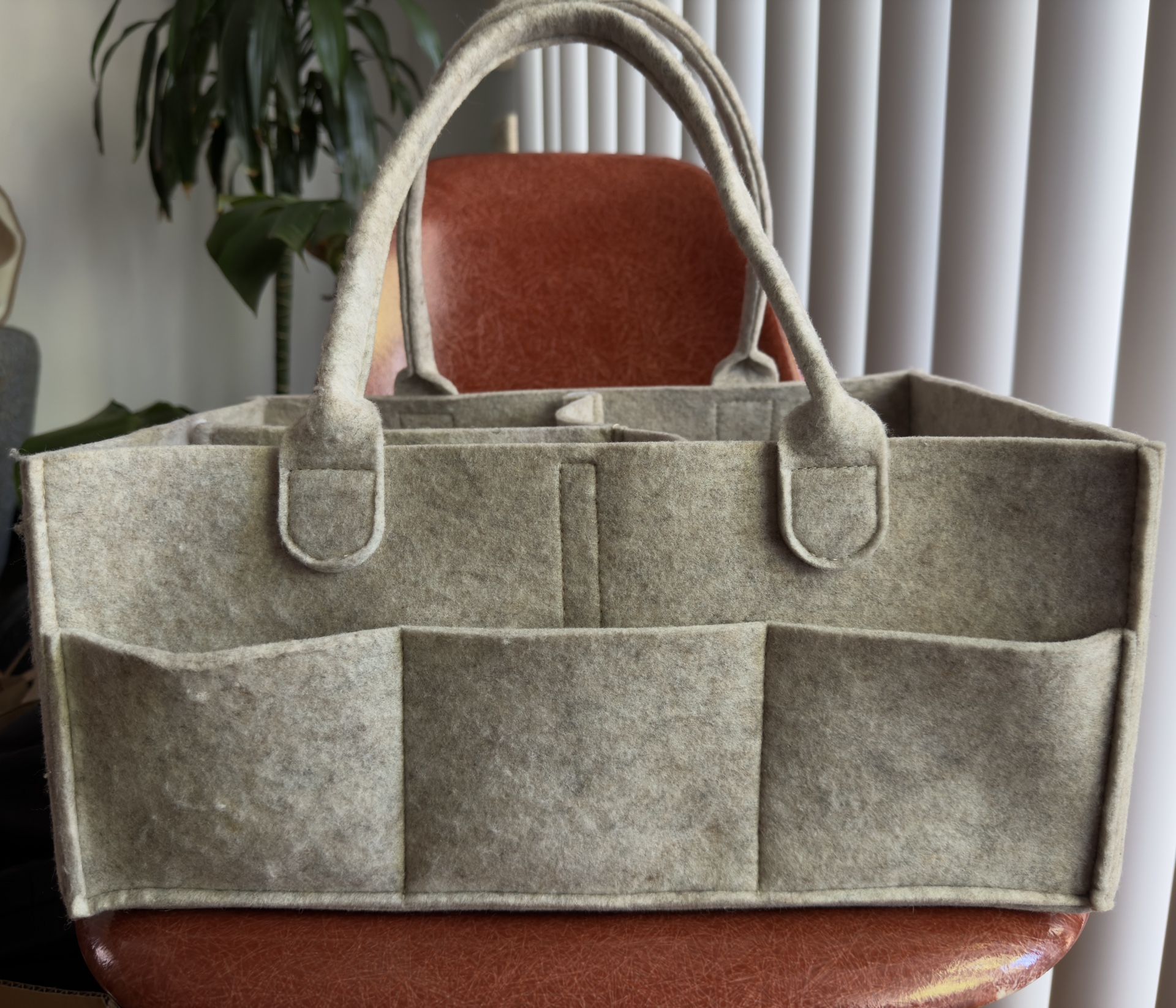 Parker Baby Co. Diaper Caddy •Large•Oatmeal