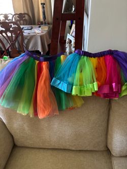 Rainbow Tutu Skirts – Set of 2