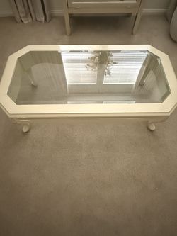 Cream Or Off White Table