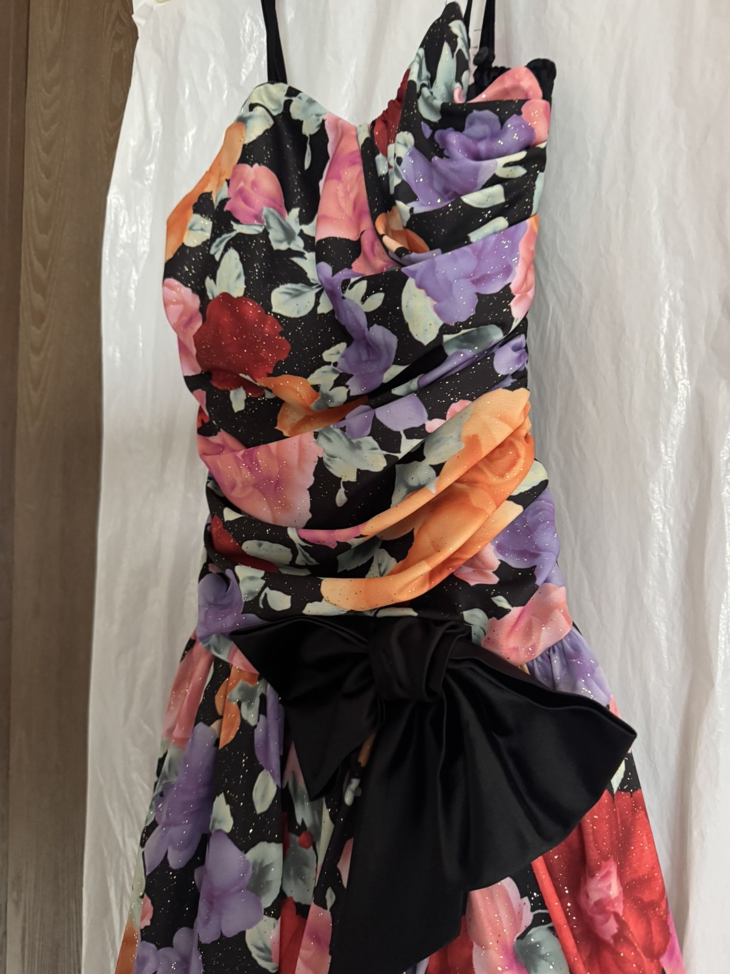 Special Occasion Flowery Print Dress