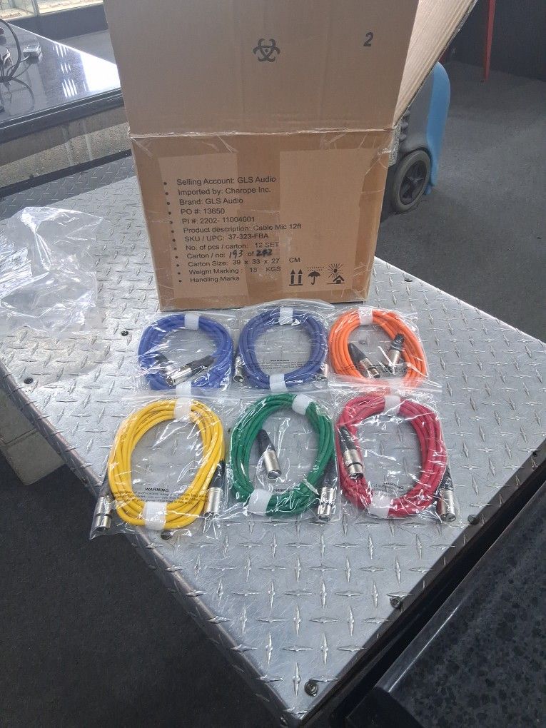 Box Of Gls Audio Cable Mic