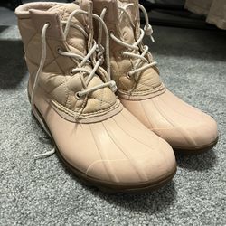 Sperry Pink Duck Boots-size 9