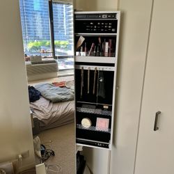 Full Length mirror Jewelry Storage Vanity