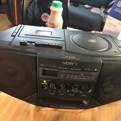Sony am fm cassette cd radio