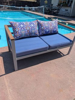 Outdoor Bench with New cushions
