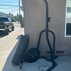 Punching Bag With Speed Bag Arm 