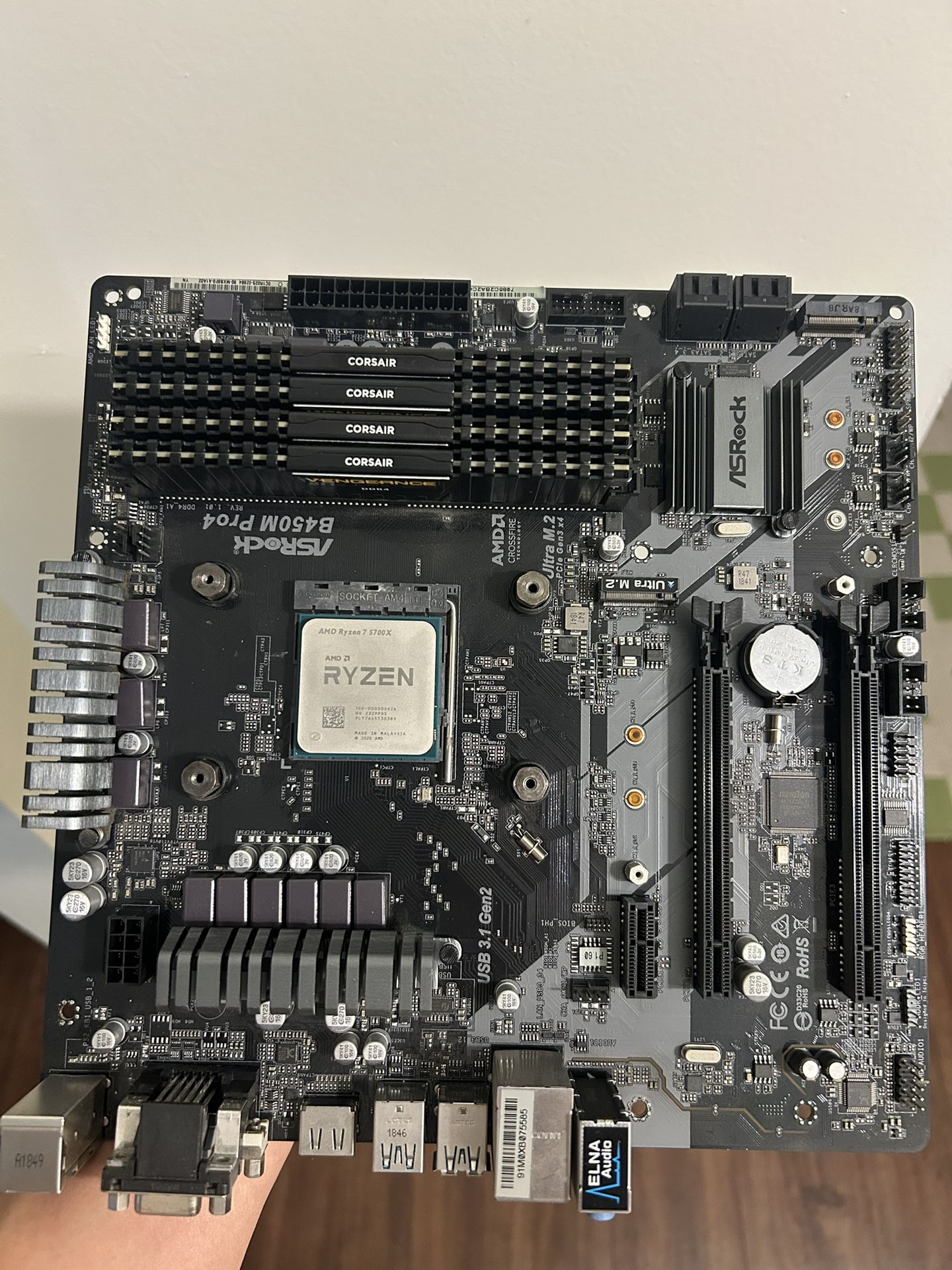 Ryzen 7 5700x CPU Motherboard Ram Combo