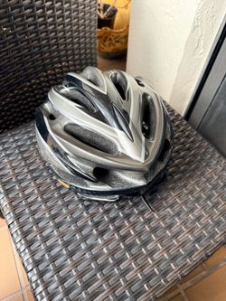 Bell Silver Black Bike Helmet with Vents