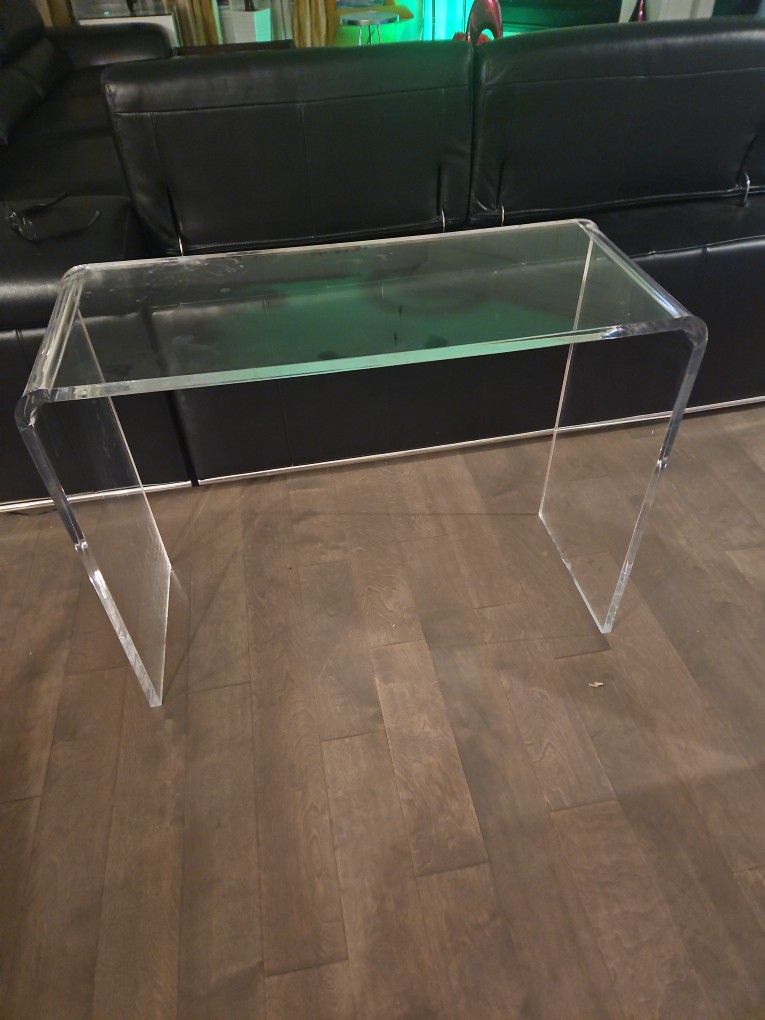 Slick Acrylic Console Table High End