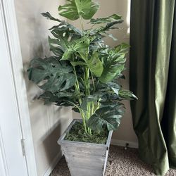 Swiss Cheese Artificial Plant 3ft High