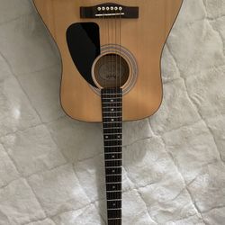 Acoustic Guitar With Case And Stand