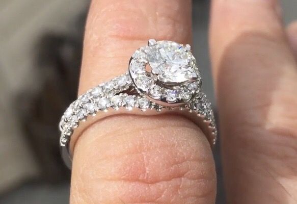 Diamond Wedding Ring set - Tolkowsky - Appraised $9k