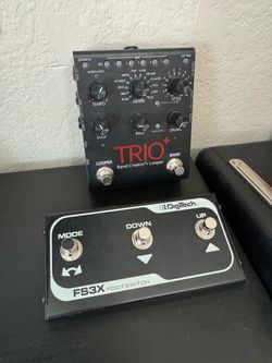 DigiTech Trio+ Band Creator Looper and FS3X Guitar Pedal
