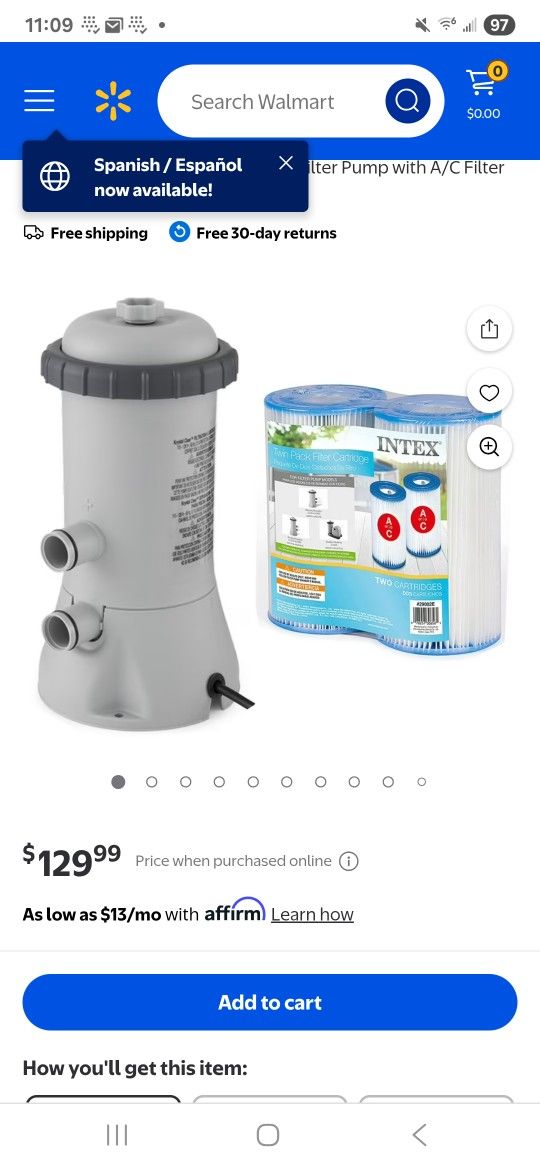 Intrex Krystal Clear Filter Pump