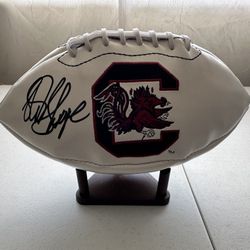 STERLING SHARPE SIGNED SOUTH CAROLINA GAMECOCKS AUTOGRAPHED FOOTBALL W/COA 654