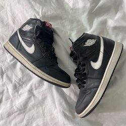 Nike Air Jordan 1 High “Yin Yang” Black/White Men’s Size 7.5 Excellent Preowned OG Retro Sne