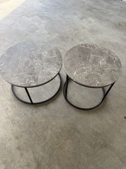 Side Table And Matching Coffee Table