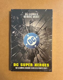 DC Comic Heroic Vault DC Super Heroes 10 Comic Book Collector's Set - NEW