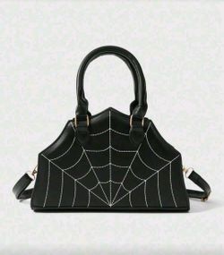Goth Spidar Web Cross Body Bag