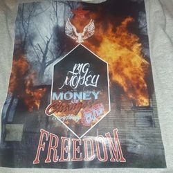 Big Money Money Changes Everything T-shirt Size XL Gray Front And Back