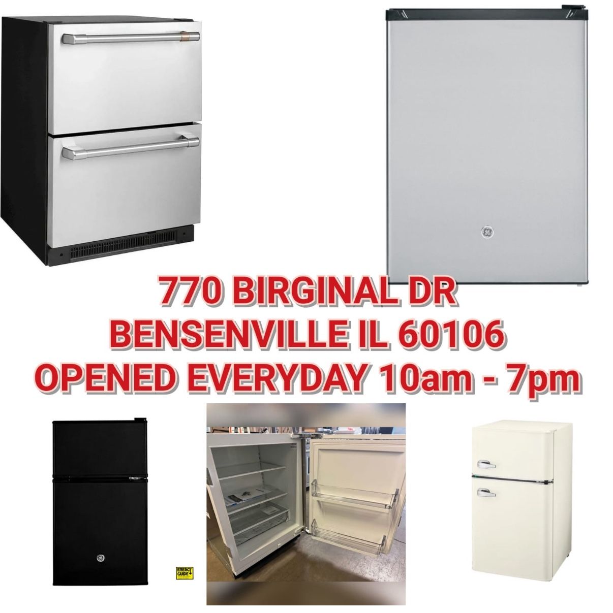 SELECTION Frigidaire Insignia GE Café Sub-Zero Mini Fridge with Top Freezer Compact Refrigerator
