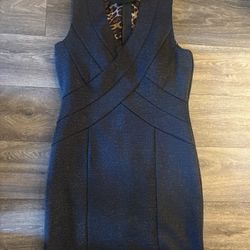 Trixxi Mini Bandage Dress in Black Shimmer