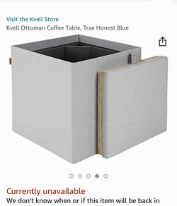 NIB! Storage Ottoman - Stool - Coffee Table - Xtra Seat