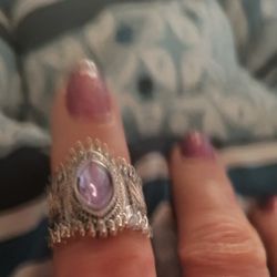 Purple And Silver Ring No Condition