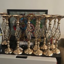 Rose gold flower Stands 