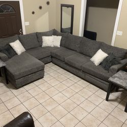 🩶✨Beautiful 3pc Sectional Sofa Set