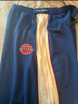 NBA Pistons Zipaway Pants Size XL