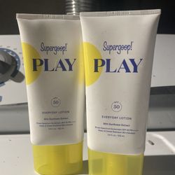 2 Unopened Supergoop Play Sunscreen SPF 50, 5.5 fl oz