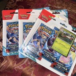 SEALED X3 Three Pokemon Journey Together Yanmega Blister Pack  