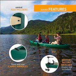 Wasatch canoe with free fishing rods and 2 paddles.