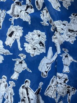 Vintage crinkle polyester sheer chiffon 3 yards X 58” NEW