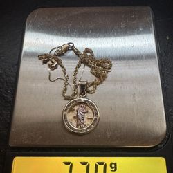 10k GOLD Pendant w Bracelets