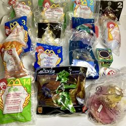 13 McDonald's Happy Meal Toy 1999  Unopened & 1 Wendy’s & 1 Burger King