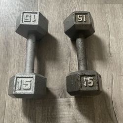15 Lb Dumbbells 