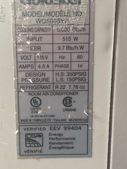 5000 BTU Goldstar window A/C