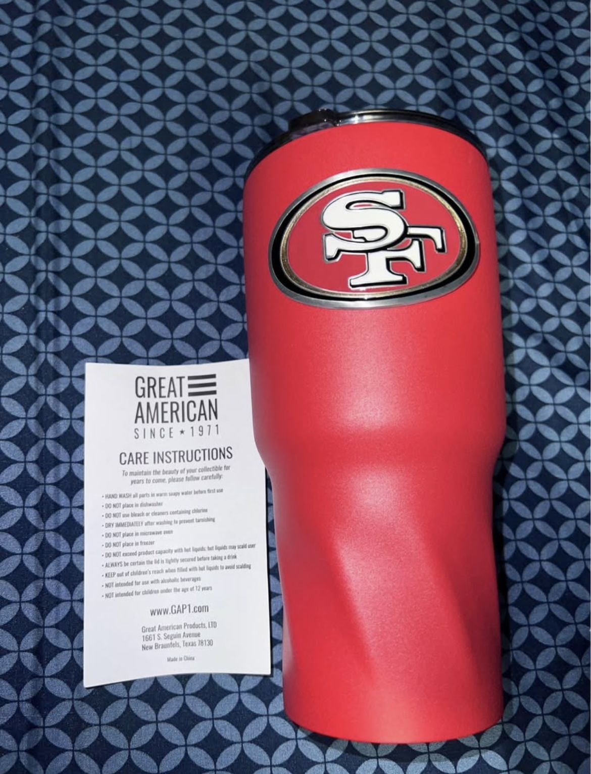 49ers insulated cup