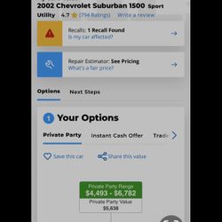 2002 Chevy Suburban 1500