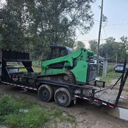 Trabajo Con Bobcat Emparejamiento De Tierra Y Servicio Dumptruck